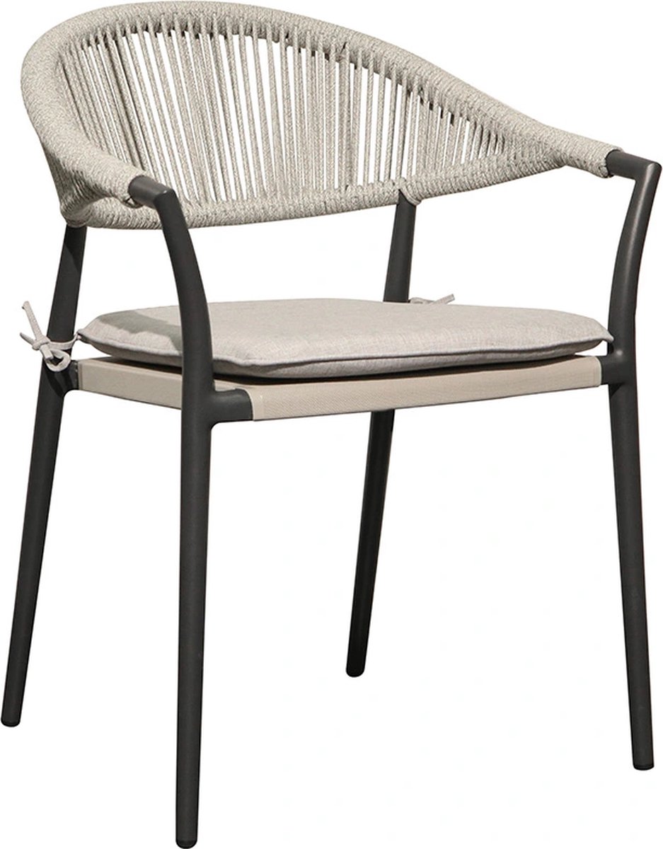 Casino Diningstoel Ash grey/Antraciet - OWN