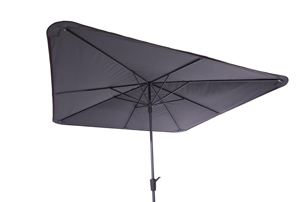 Stokparasol Round Corner 280x280 cm taupe zonwering - Madison