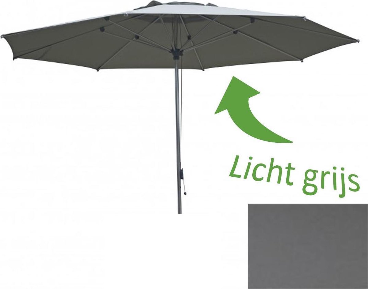 Detroit Geannodiseerd Alu dia. 350 cm Lichtgrijs - Borek