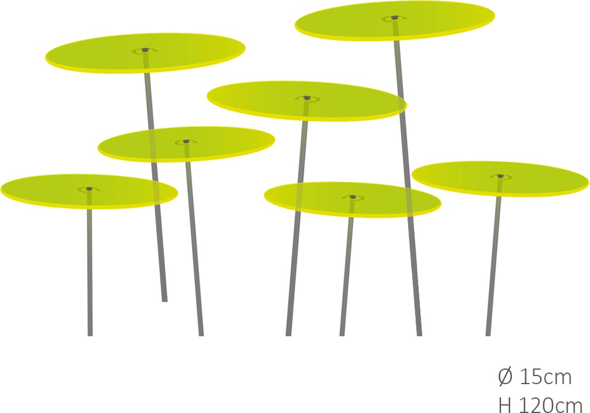 7 stuks! Zonnevanger Groen medium 120x15 cm - Cazador Del Sol