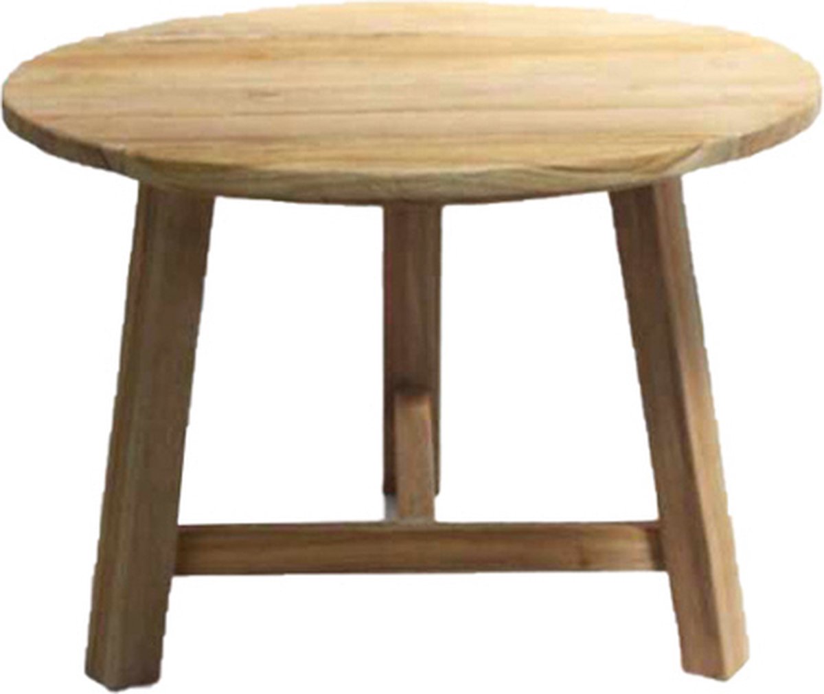 Teak table wood D70xH50cm - Van der Leeden