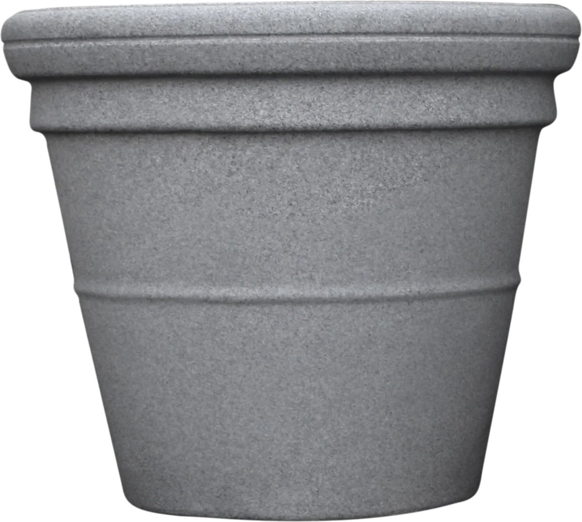 Ronde 180L grijze plantenbak - Prestige