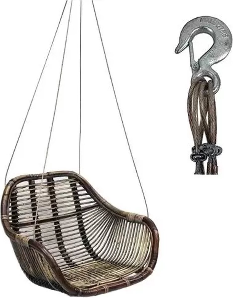 Rotan hangstoel - Van der Leeden