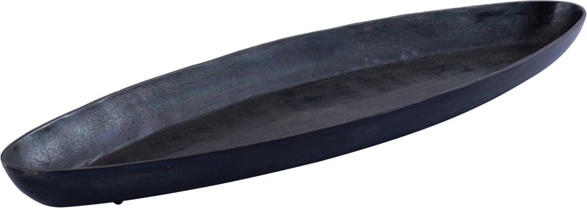 PTMD Yaren Schaal - 88x29x6 cm - Aluminium - Zwart