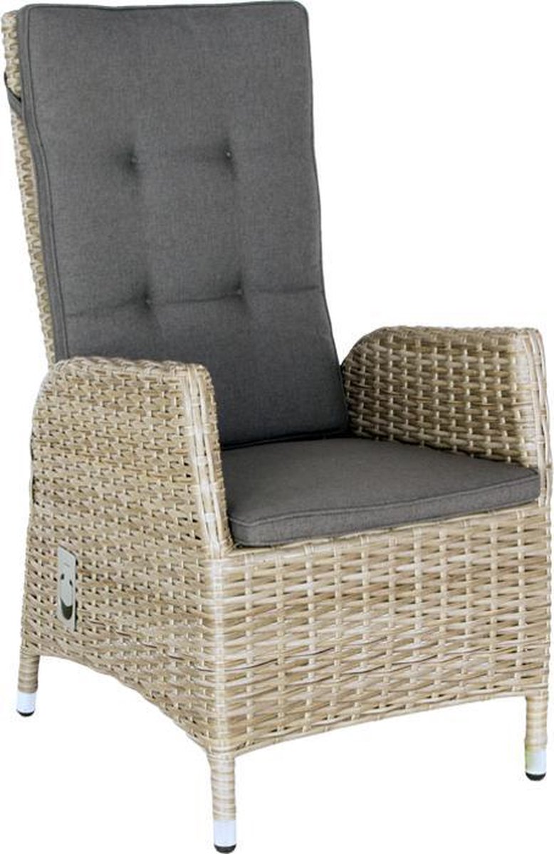 Verstelbare stoel Santa Cruz Trout Grey - Oosterik Home