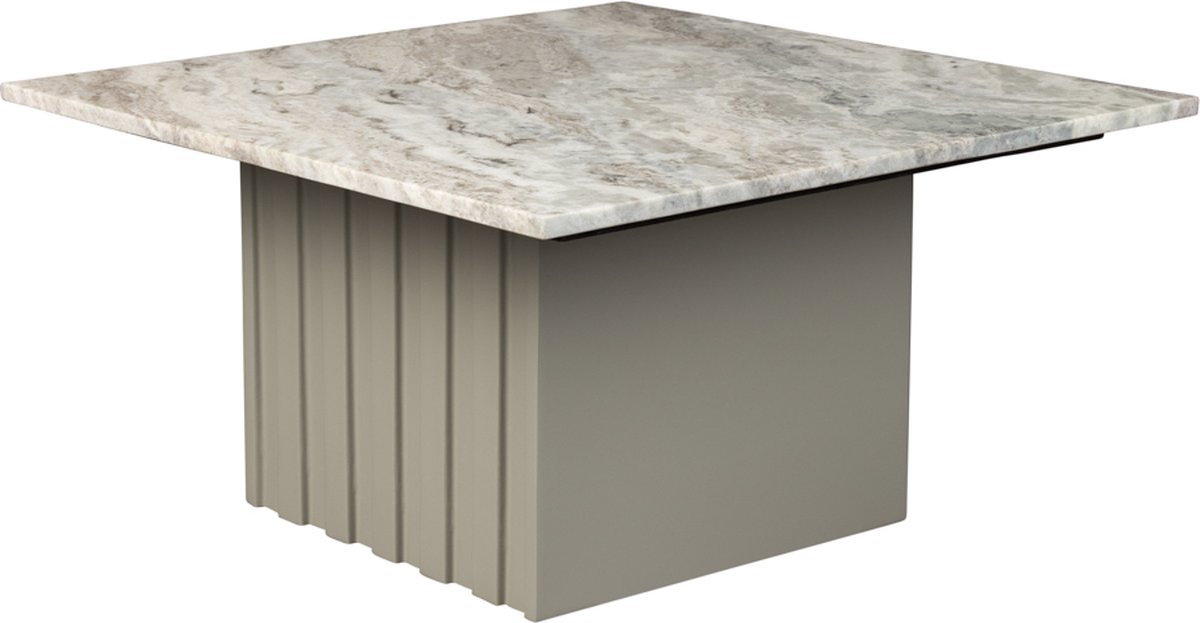 Dutchbone Clayton Salontafel Vierkant 60x60 cm Marmer - Beige