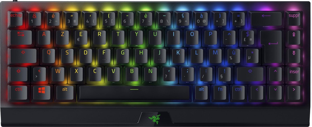 Razer BlackWidow V3 Mini HyperSpeed - 65% Wireless Mechanical Gaming Keyboard - Yellow Switch - French Layout
