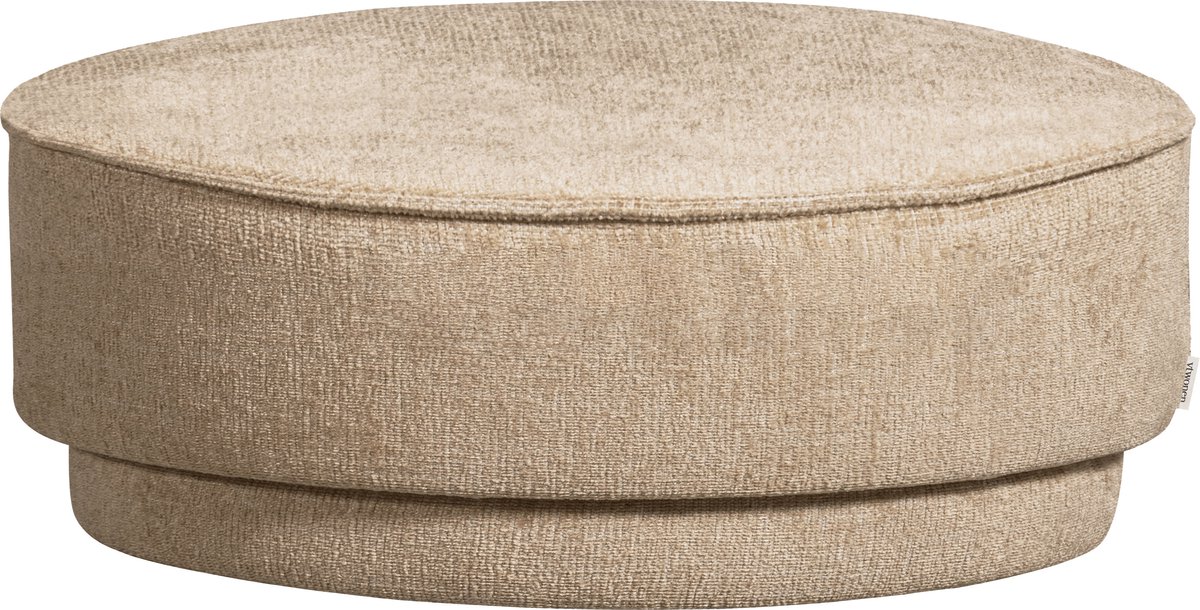 vtwonen Pearl Poef - Chenille - Natural Melange - 80x80x28