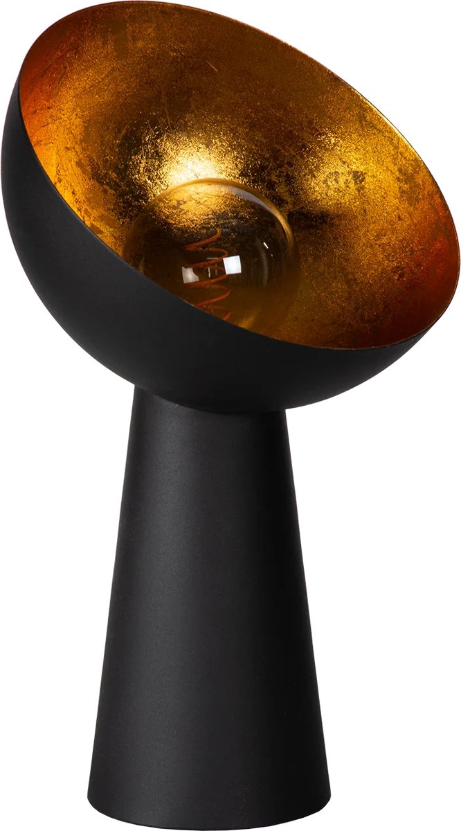 Atmooz Hopi - Tafellamp - Zwart en Goud - Metaal - 43 cm