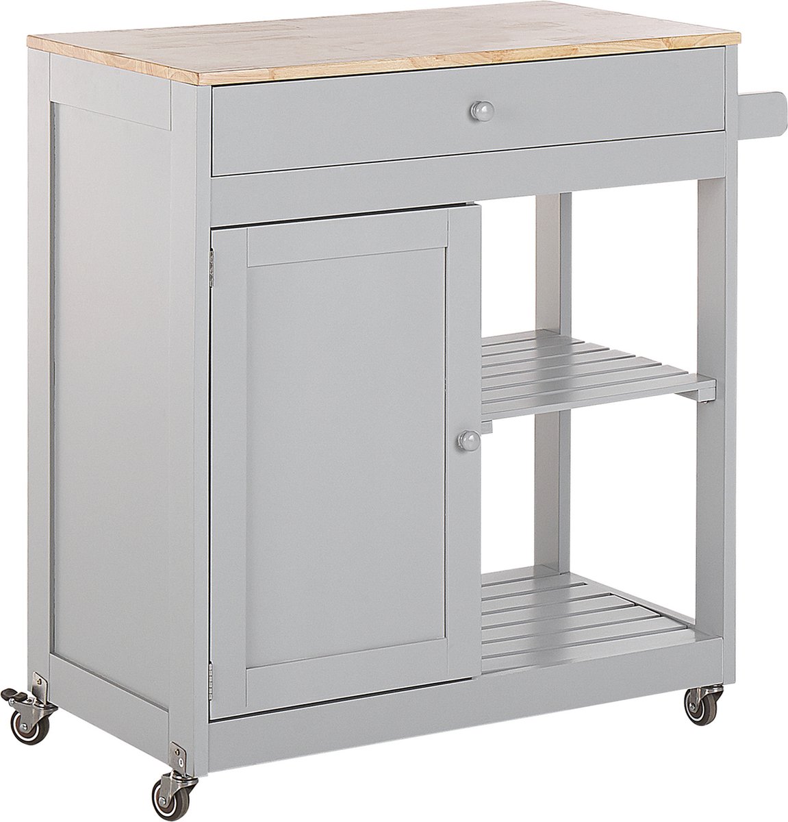 Beliani - TRAPANI - Keukentrolley - Grijs - MDF