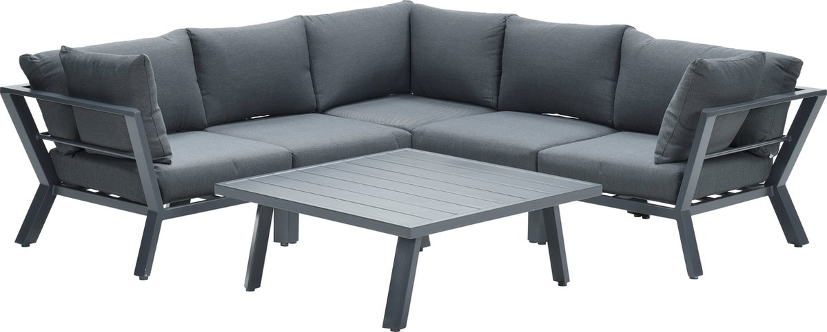 Garden Impressions Hiko loungeset 4-delig - donker grijs