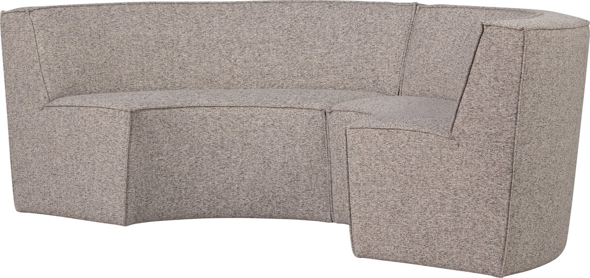 Basiclabel Europa 4-Zits Eetbank - Polyester - Zand - 85x372x93