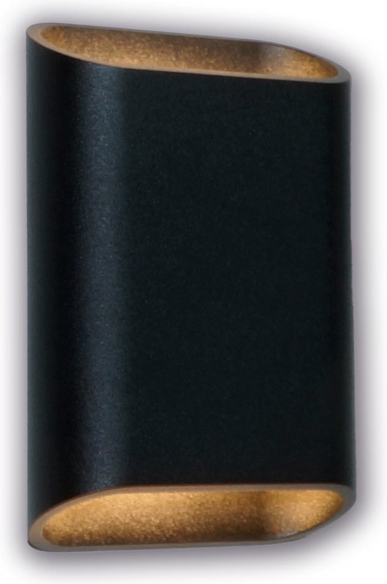 Artdelight Wandlamp Diaz Zwart Led 2 x 3Watt IP65