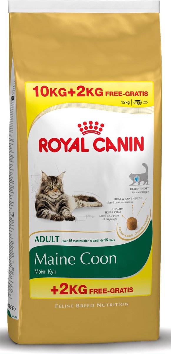 10+2 kg Royal Canin Maine Coon Adult Kattenvoer