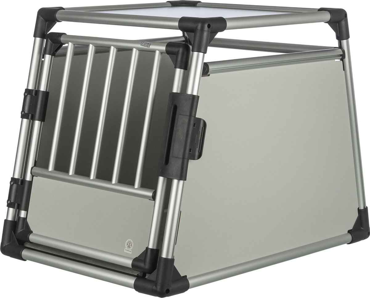 Maat M-L: L 63 x B 90 x H 65 cm - Trixie Hondenbench Aluminium