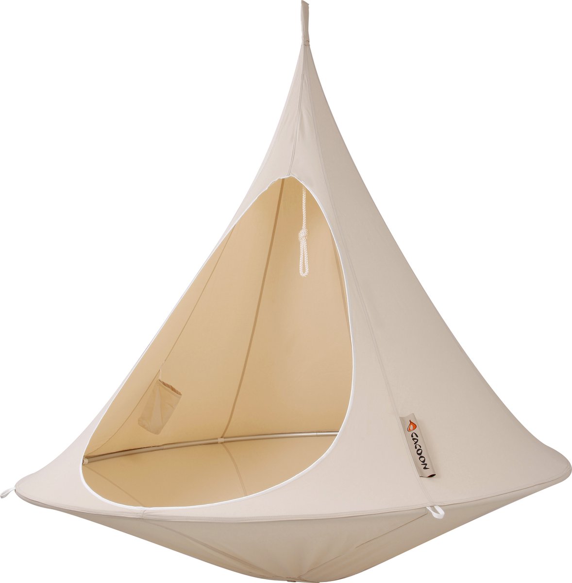 Cacoon Double Hangstoel - Naturel White