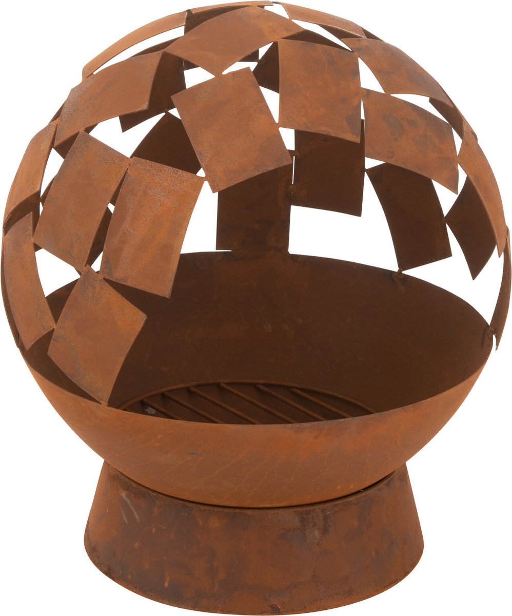 J-Line Vuurkorf Rond Abstract Ijzer Roest