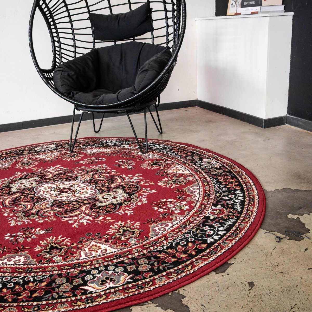 Interieur05 - Rond Vloerkleed - Nain - Polypropyleen - Perzisch rood