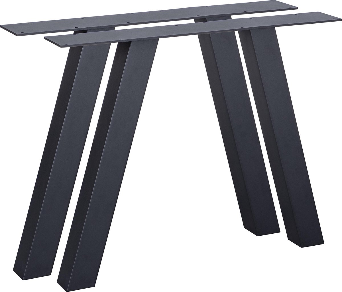 WOOOD A-Poot Buiten Tablo - Metaal - Zwart - Set van 2