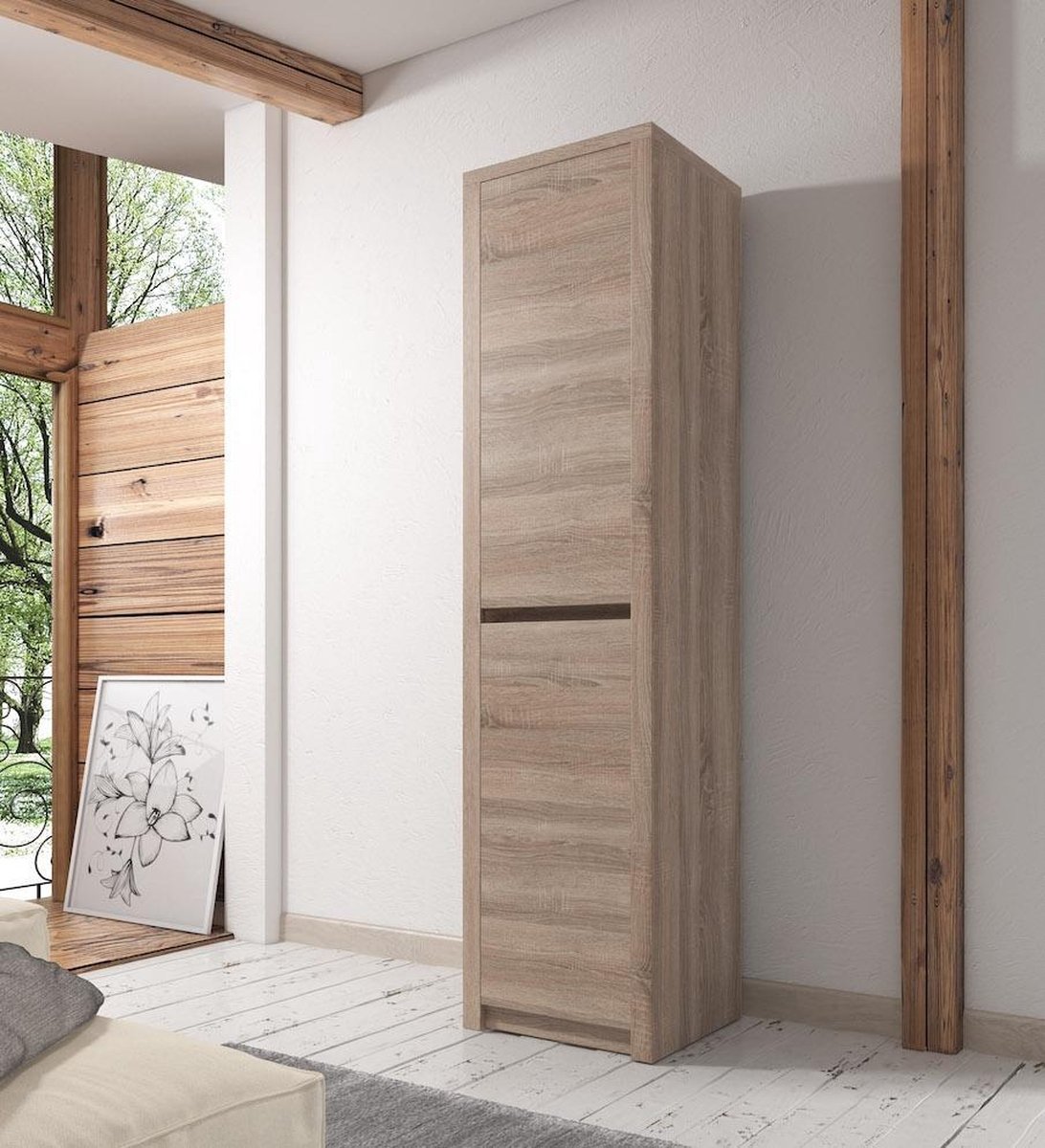 Meubella Opbergkast Monaco - Truffel eiken - 50 cm