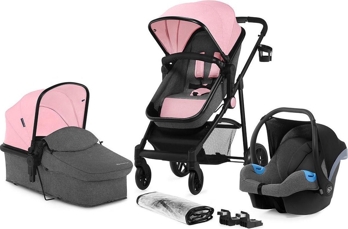 Kinderwagen Kinderkraft Juli 3-in-1 Pink + Autostoel