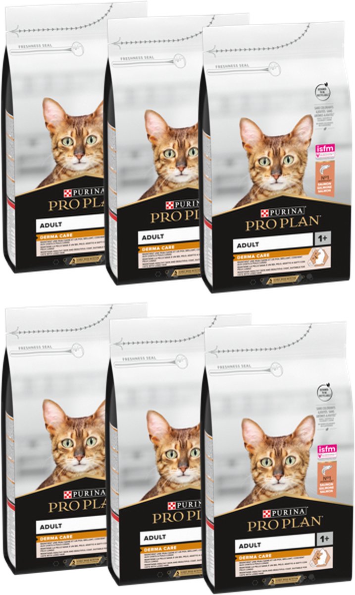 6x Pro Plan Adult Elegant Derma Care Zalm 1,5 kg