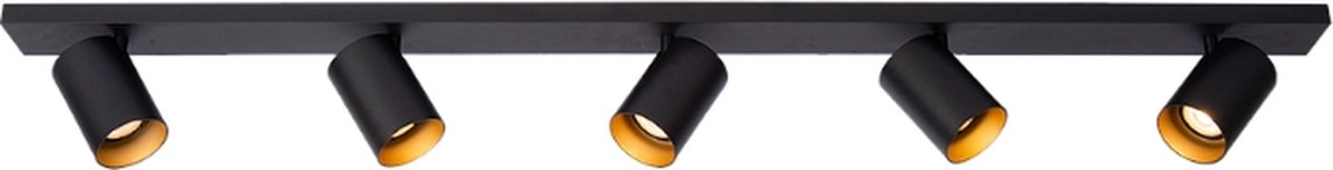 Atmooz Plafondspot Nuo 5 - GU10 - 50 Watt - Zwart Goud Metaal