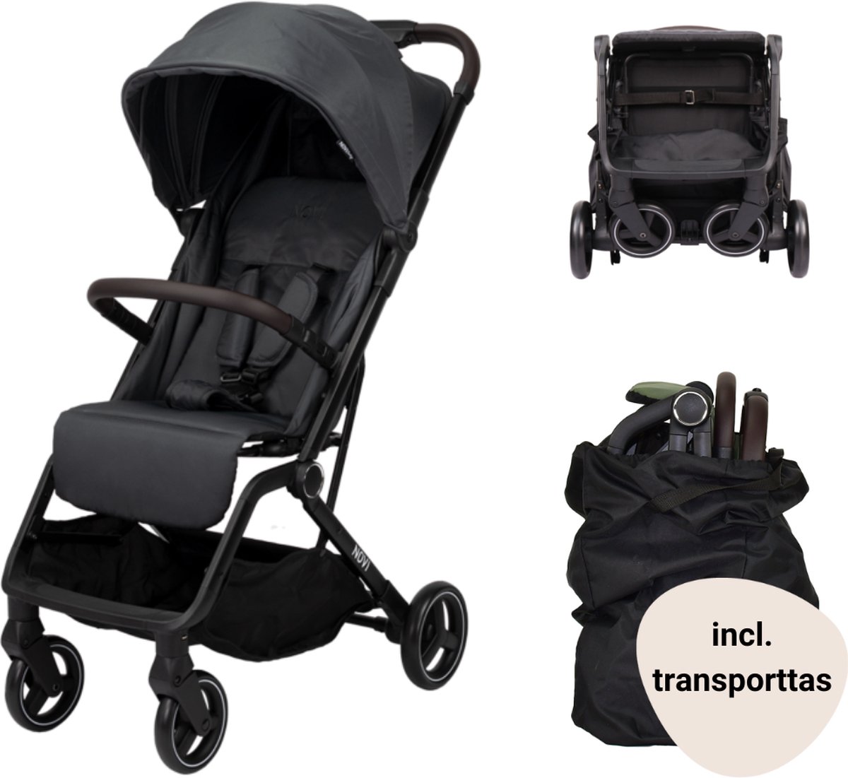 Buggy Novi Baby® Cloud Go Dark Grey