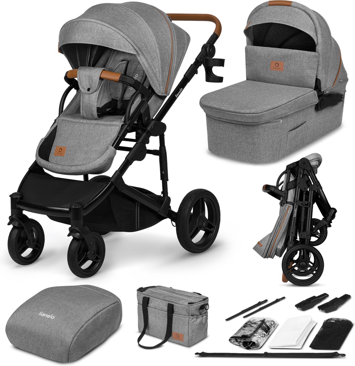 Kinderwagen Lionelo Mari Tour Grey Stone