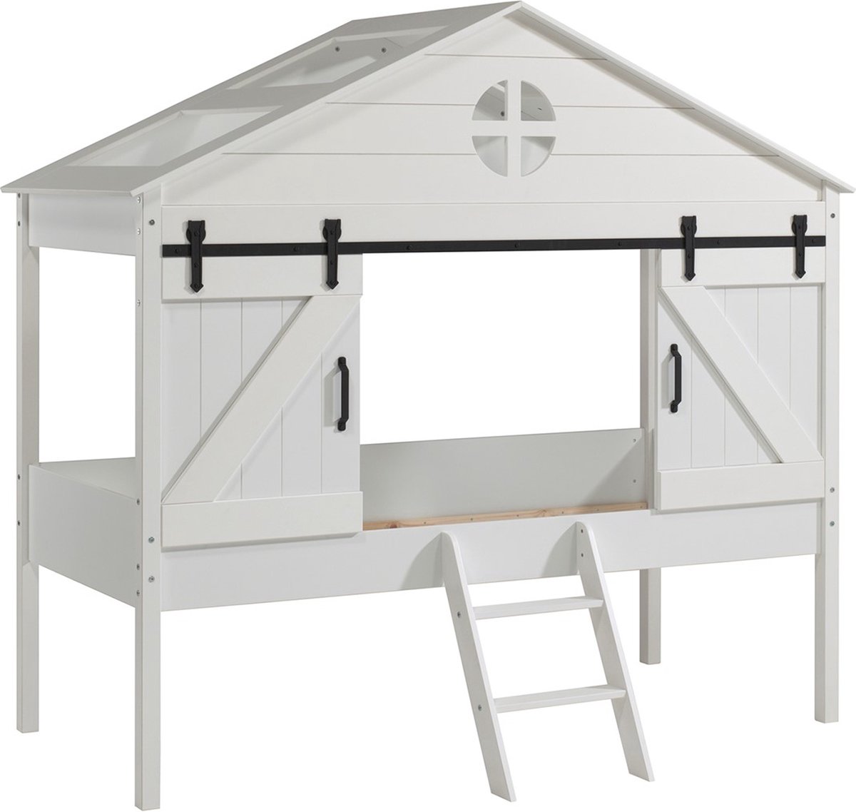 Halfhoogslaper Barnie 90x200 Wit