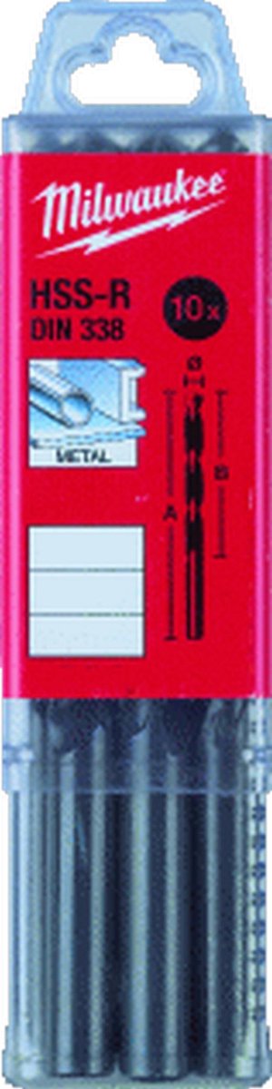 Milwaukee SDS-plus Hamerboor RX4 8 X 160 X 100 Mm (10 Stuks)