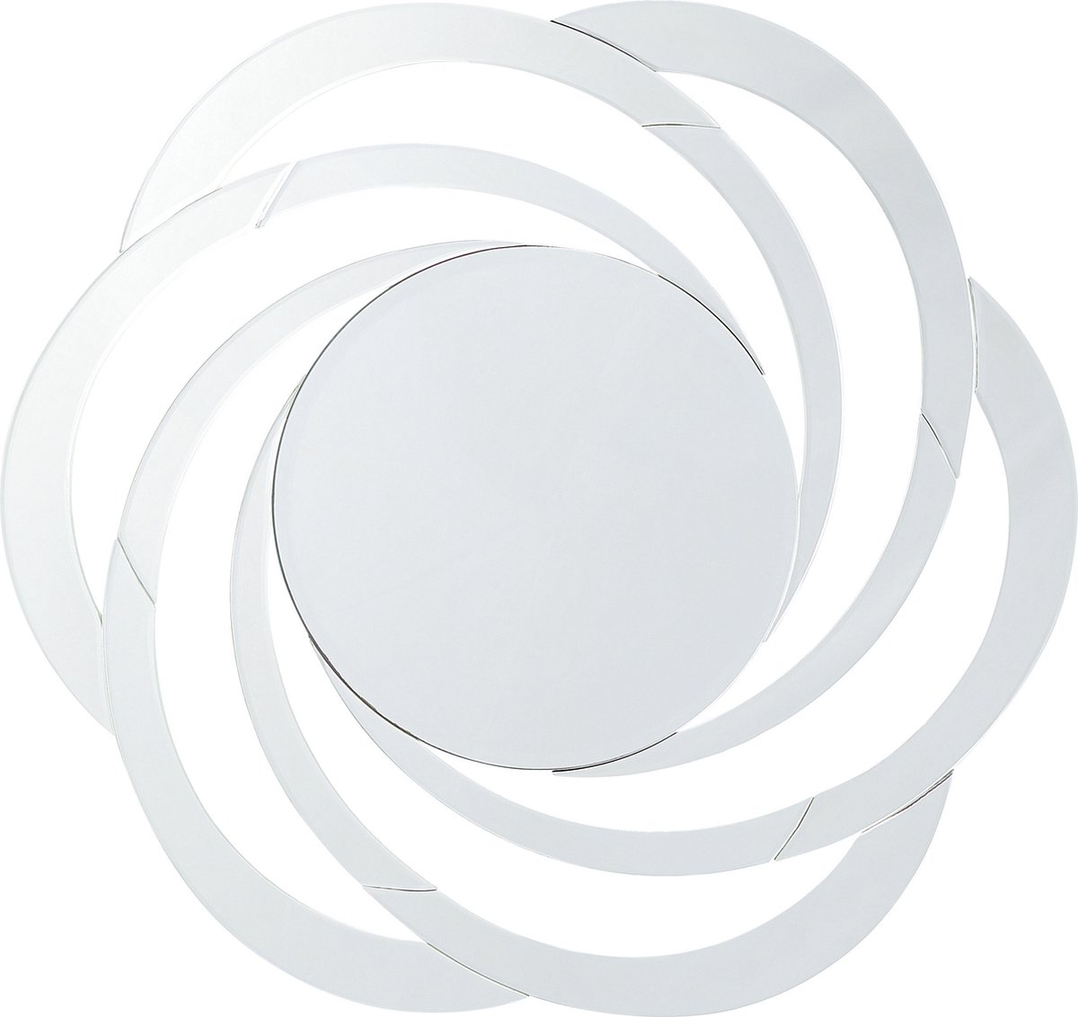 Beliani - TREBAN - Wandspiegel - Zilver - Glas