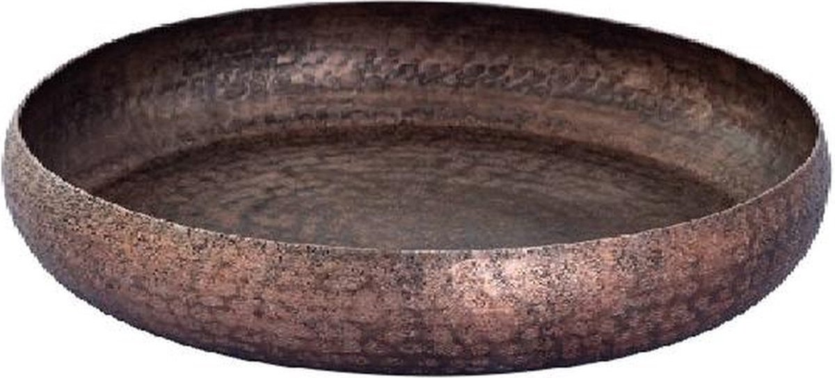 PTMD Schaal Bunty - 43x43x6 cm - Aluminium - Rood