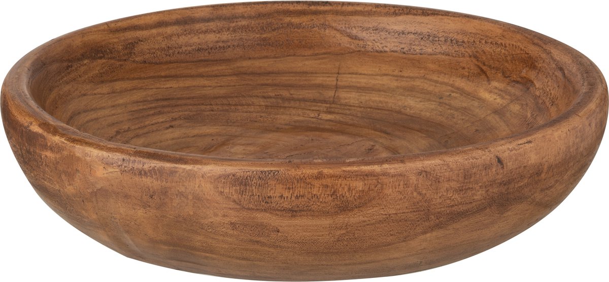 J-Line Schaal Paulownia Bruin