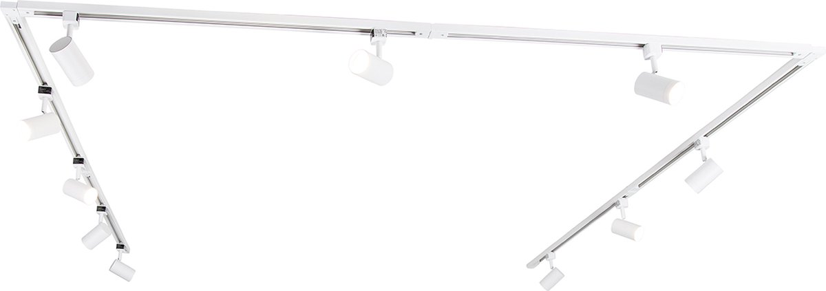 QAZQA Smart 1-fase railsysteem met 10 spots wit incl. Wifi GU10 -