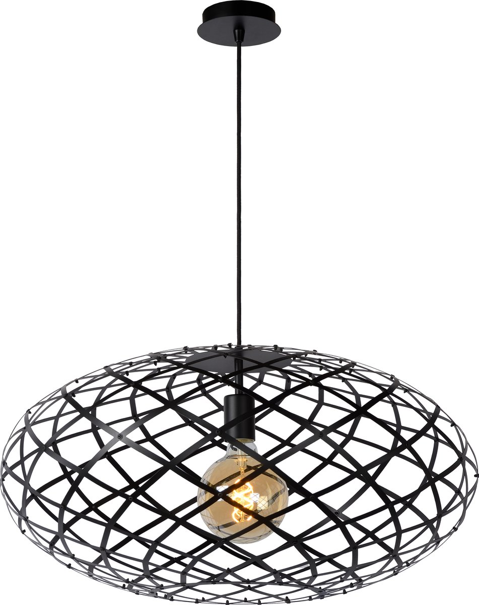 Lucide WOLFRAM Hanglamp 1xE27 - Zwart