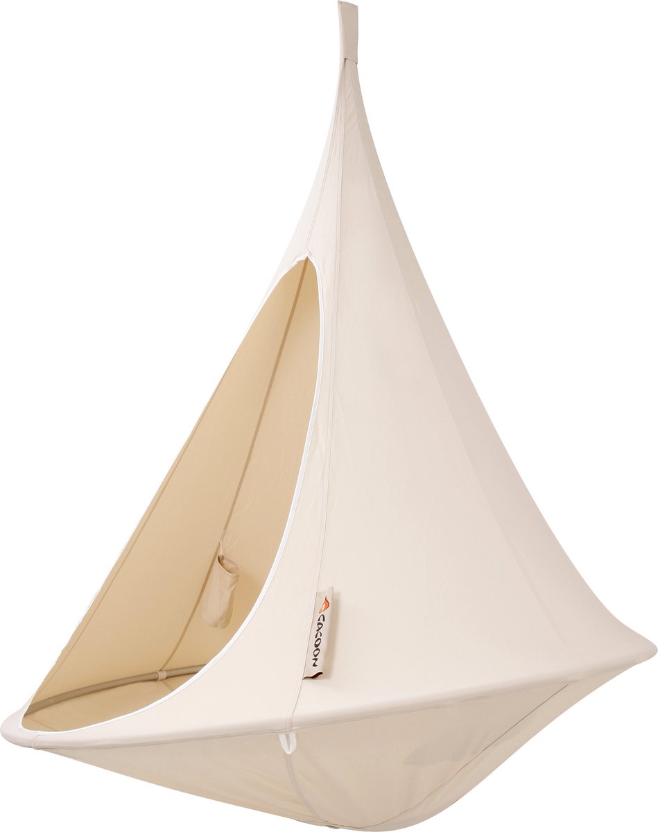 Cacoon Single Hangstoel - Natural White