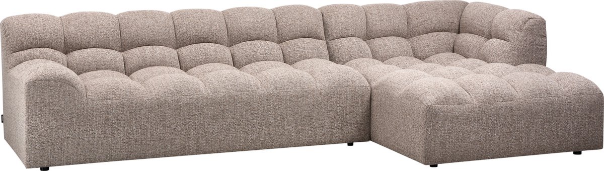 Woood Allure Chaise Longue - Polyester - Bruin Melange - 79x324x165