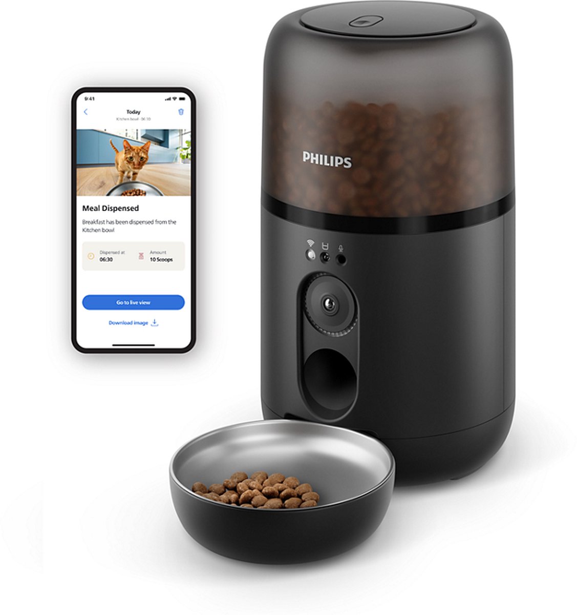 Philips Huisdierencollectie - Voerautomaat met camera - PAW5320/02