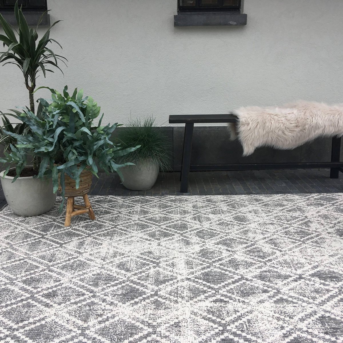 Eva Interior Buitenkleed Grijs Frost 280 x 380 cm