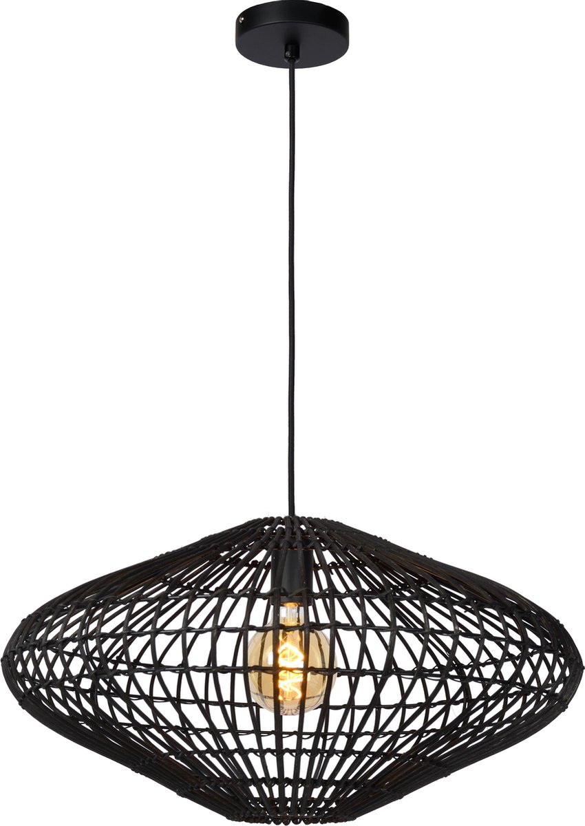 Lucide MAGALI Hanglamp 1xE27 - Zwart