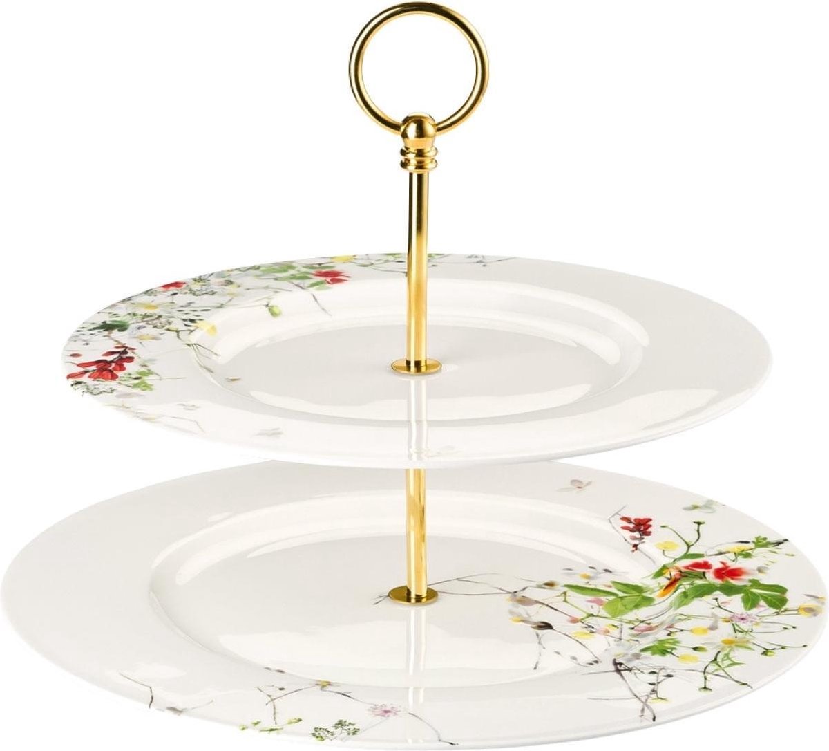 ROSENTHAL - Brillance Fleurs Sauvages - Etagere 2 laags, 28&33cm
