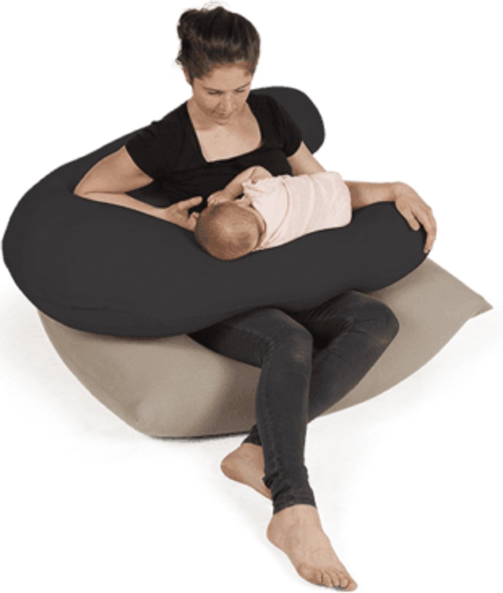 Terapy Uli voedingskussen - Zwart | 100cm x 80cm x 30cm