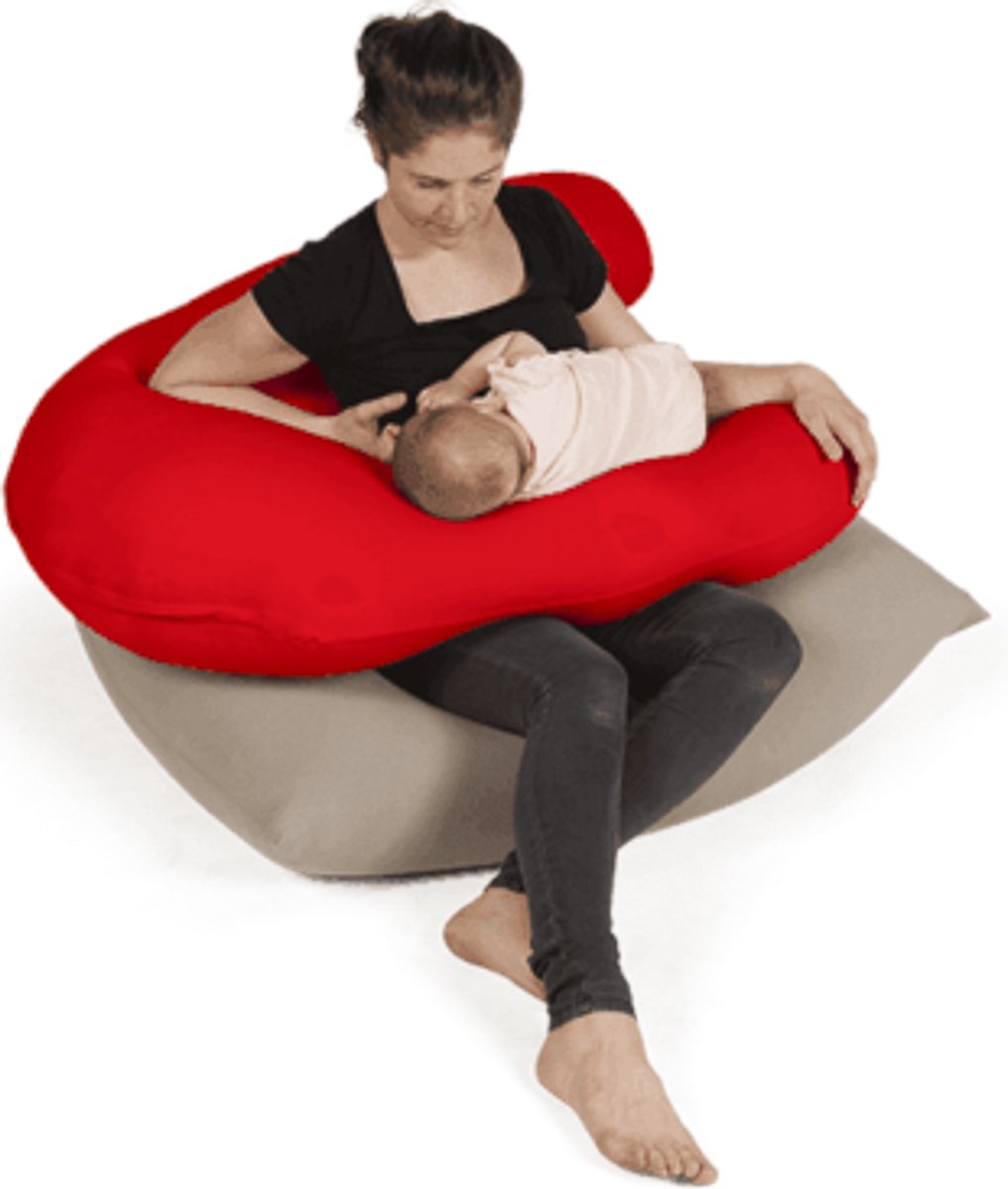 Terapy Uli voedingskussen - Rood | 100cm x 80cm x 30cm