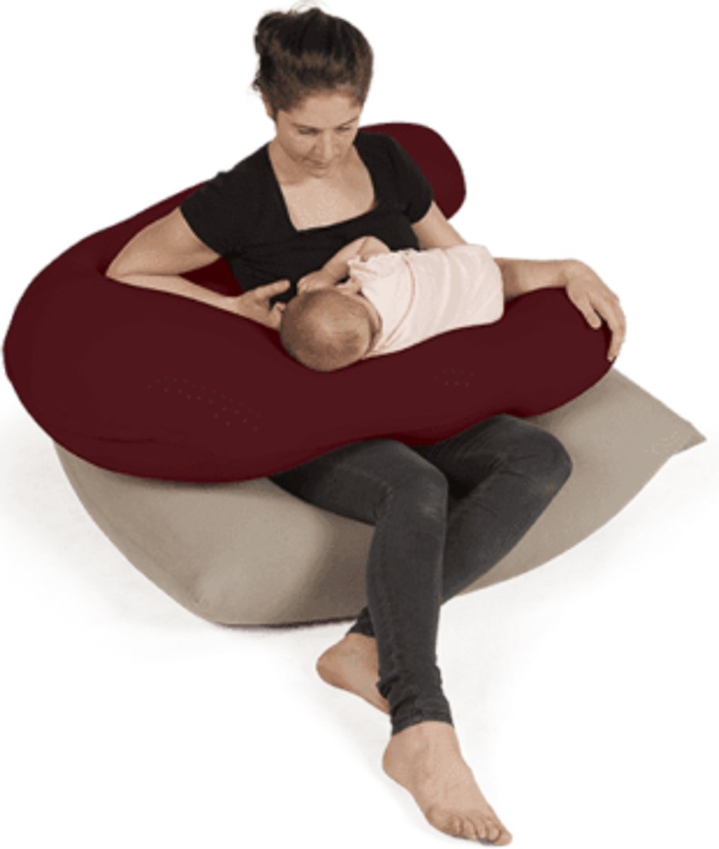 Terapy Uli voedingskussen - Bordeaux | 100cm x 80cm x 30cm