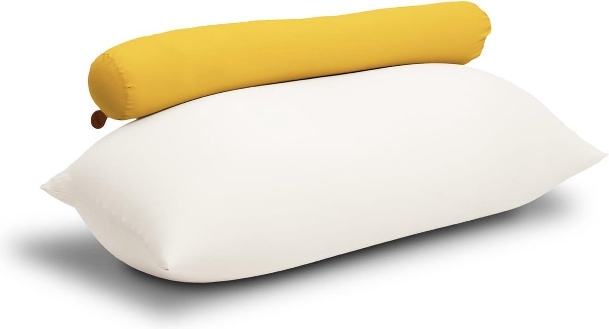 Terapy Toby rugleuning zitzak - Donkergeel | 160cm x 25cm x 25cm