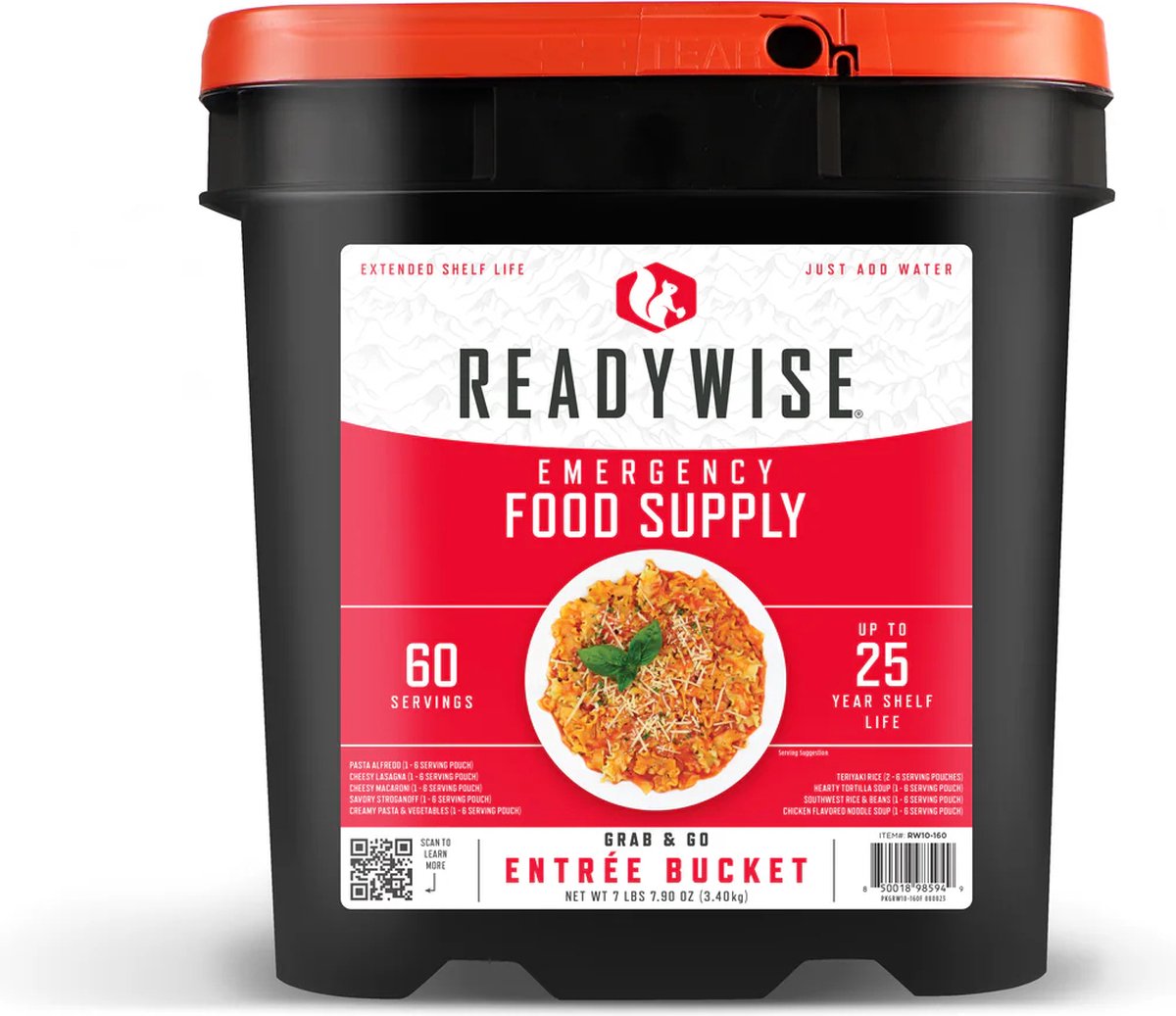 Readywise Readywise 60 porties gevriesdroogde vegetarische voorgerecht maaltijden