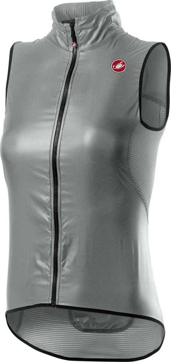 Castelli Aria fietsvest mouwloos zilver dames S