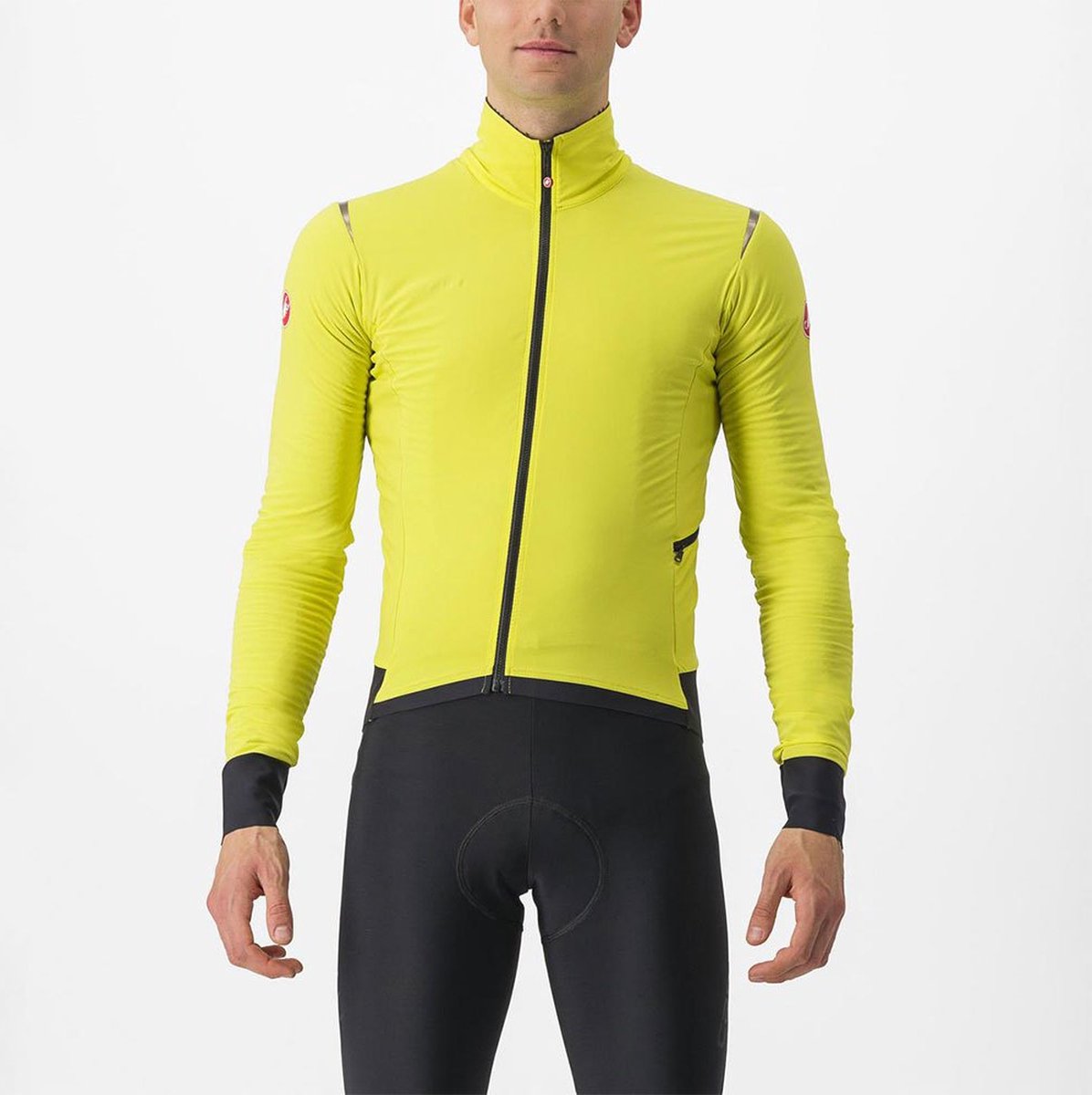 Castelli Alpha Flight RoS lange mouw fietsjack geel heren M