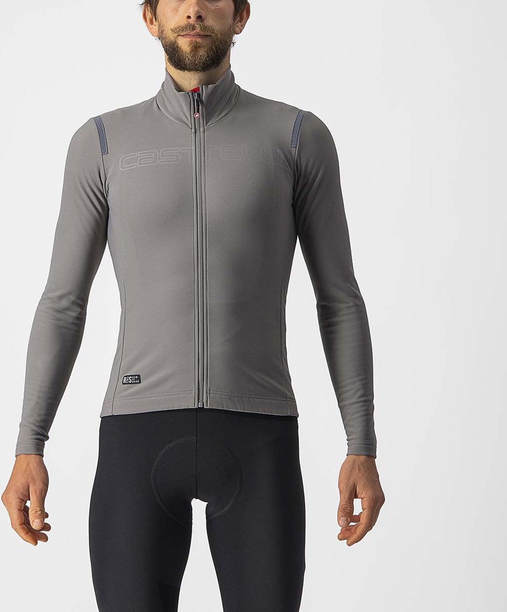 Castelli Tutto Nano RoS fietsshirt lange mouw grijs heren M